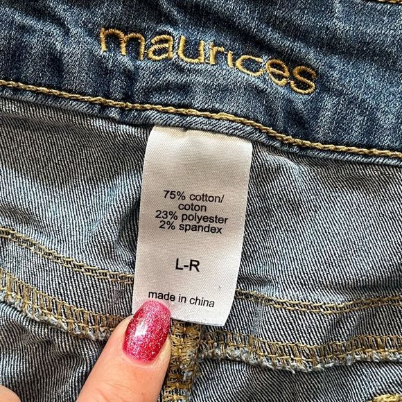 Maurices Medium Wash Skinny Leg Denim Jeans Size L - Picture 7 of 8